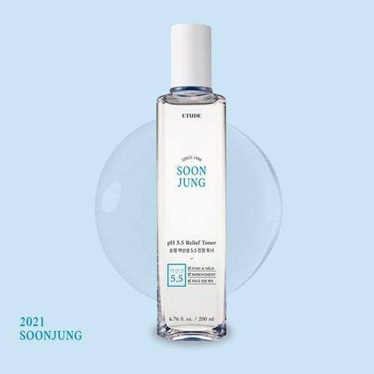 [EtudeHouse] SoonJung pH 5.5 Relief Toner 200ml (21AD)