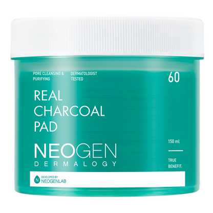 [NeoGen] DERMALOGY REAL CHARCOAL PAD 150ML (60 PADS)