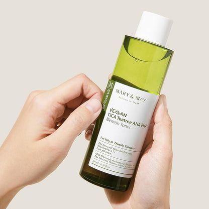 [MARY&MAY] Vegan CICA Tea Tree AHA PHA Toner - 200ml