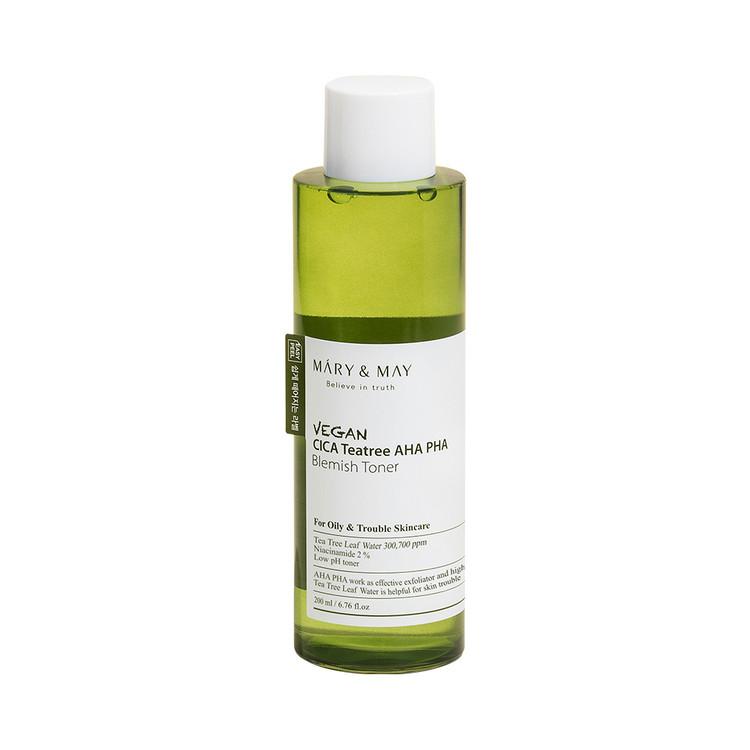 [MARY&MAY] Vegan CICA Tea Tree AHA PHA Toner - 200ml