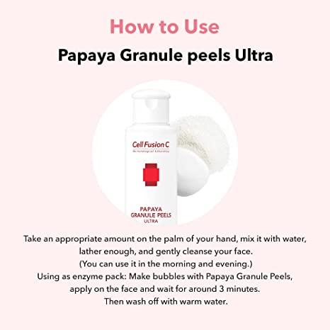 [CELL FUSION C] Papaya Granule Peels - 50g